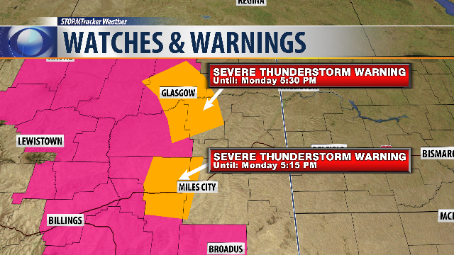Q2 Weather: Severe Thunderstorm Warning for Rosebud and Custer Counties - KTVQ Billings News