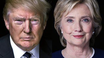 Presidential candidates Donald Trump and Hillary Clinton. (Credit: Nigel Parry for CNN)