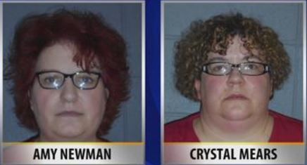 Newman and Mears pleaded guilty in September of locking their adoptive children in a basement.