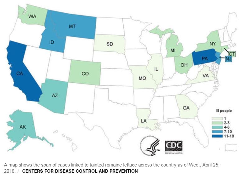 Coli Outbreak Tied to Romaine Lettuce Grows