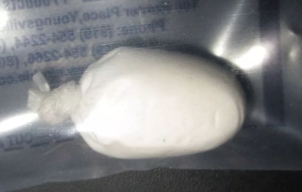 Baggie of meth found on street  in White Sulphur Springs